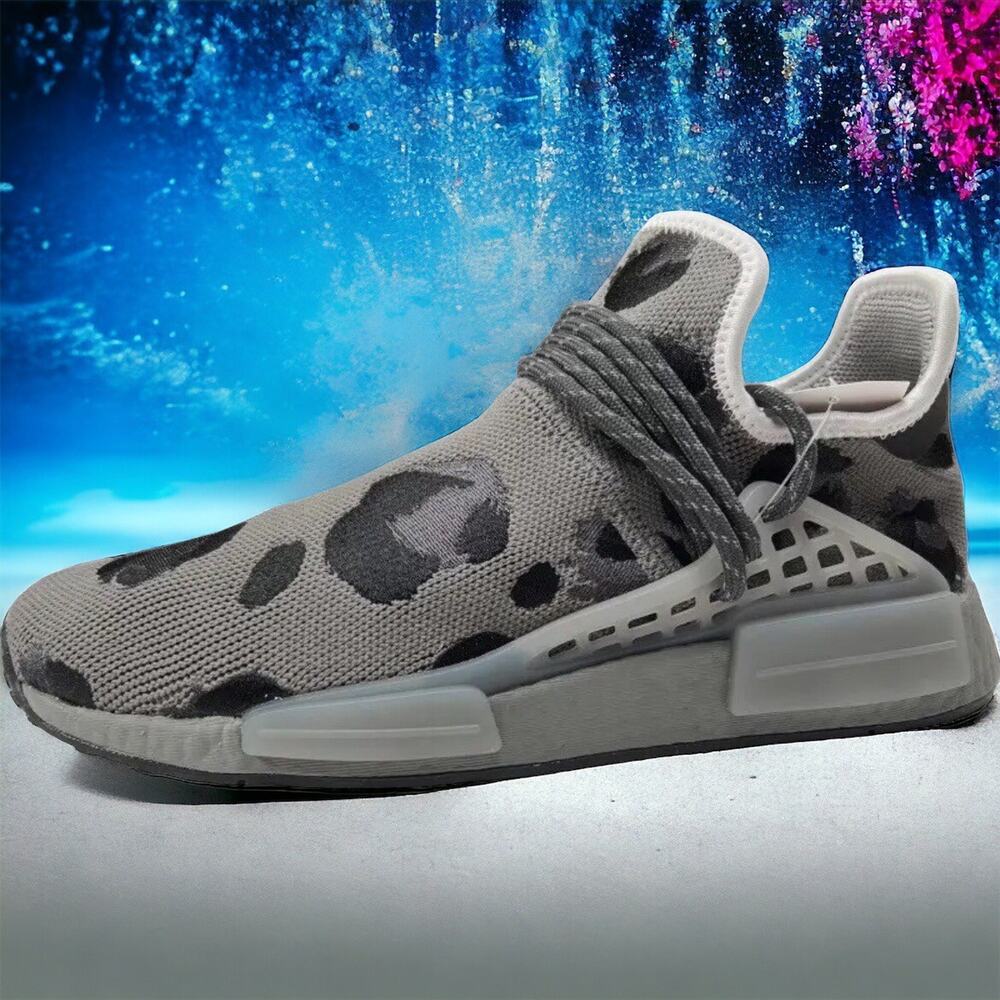 Adidas NMD Human Race Line Pharrell Williams Animal Print Shoes Mens 9.5 NEW